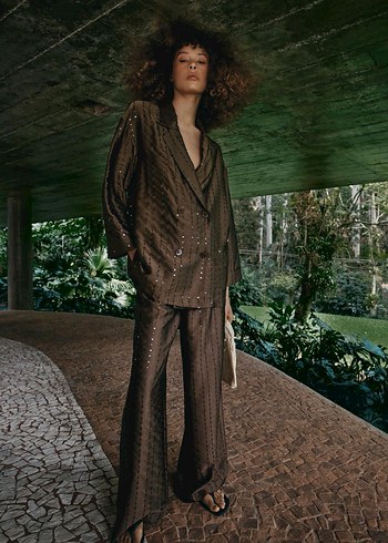Zara Pullu Kruvaze Blazer