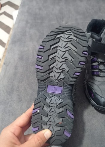 Kız Çocuk Gri Bağcıklı  Bot - Görsel 4