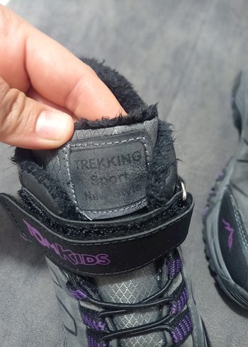 Kız Çocuk Gri Bağcıklı  Bot - Görsel 5