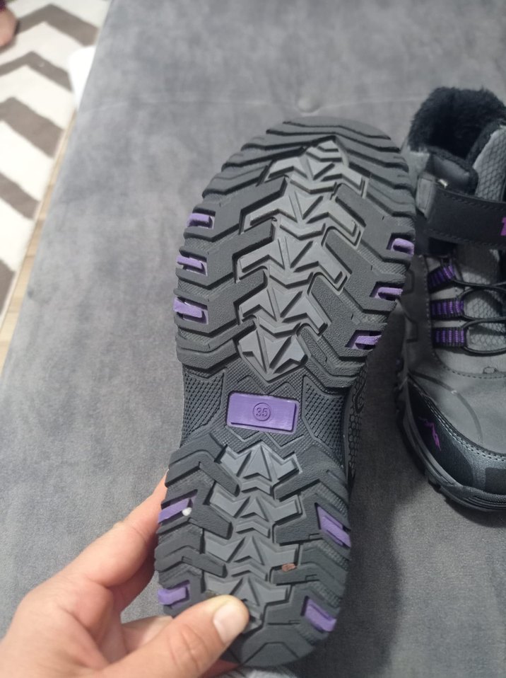 Kız Çocuk Gri Bağcıklı  Bot - Görsel 4