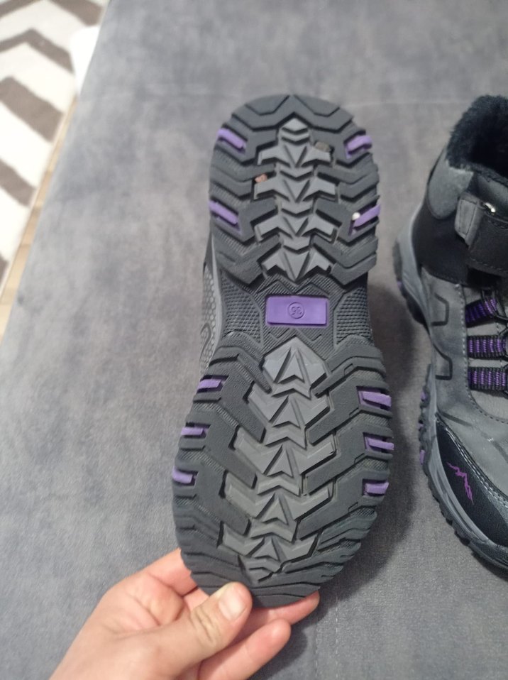 Kız Çocuk Gri Bağcıklı  Bot - Görsel 3