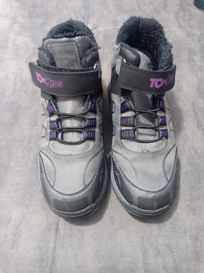 Kız Çocuk Gri Bağcıklı  Bot - Görsel 2