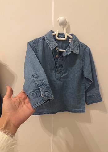 12-18 Ay Beden Erkek Çocuk Denim Gömlek