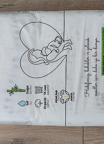 2 Beden: 3-6 kg Beden Renk Bebek bezi