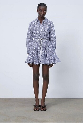 Zara model elbise