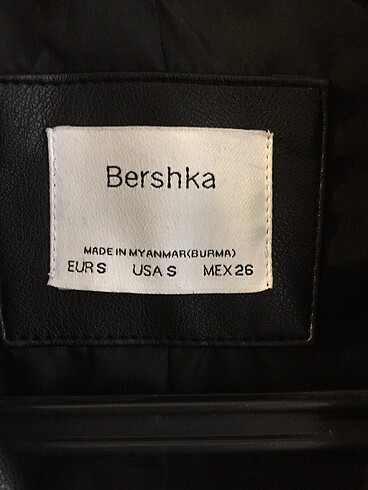 s Beden siyah Renk Bershka Deri Ceket