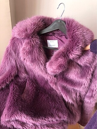 m Beden mor Renk Bershka Lila Kürk