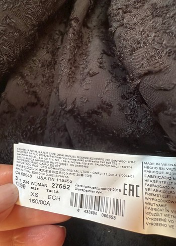 Mango Dantel İşlemeli Siyah Mini Bluz