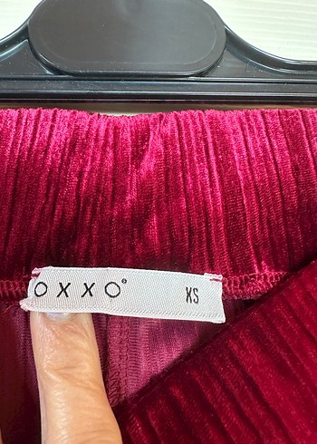 xs Beden bordo Renk Fitilli kadife pantolon