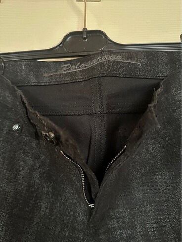 Polo Garage Siyah flare paça pantolon