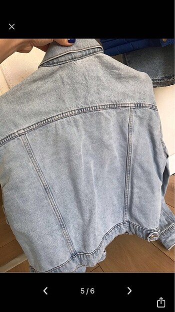 xs Beden mavi Renk Jean ceket