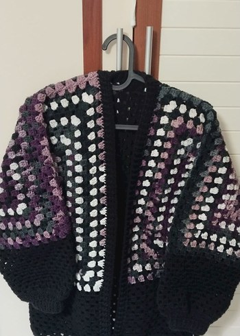 Bohem Uzun Örgü Hırka - Görsel 4