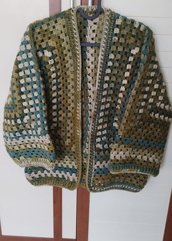 Bohem Uzun Örgü Hırka - Görsel 2