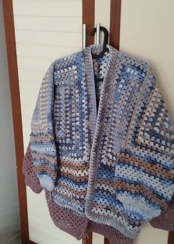 Bohem Uzun Örgü Hırka - Görsel 3