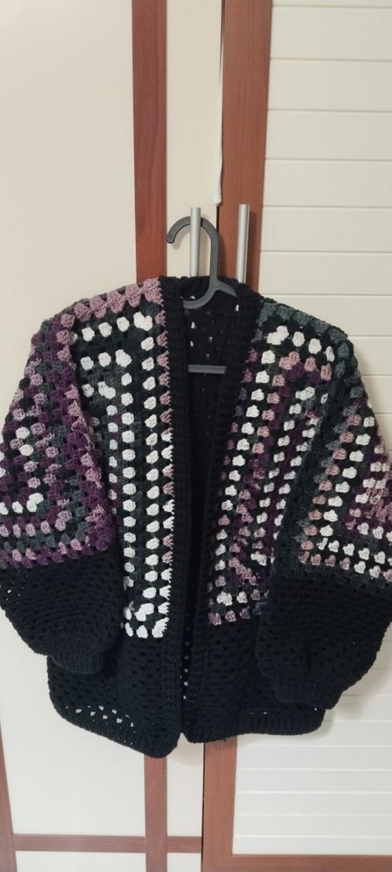 Bohem Uzun Örgü Hırka - Görsel 4