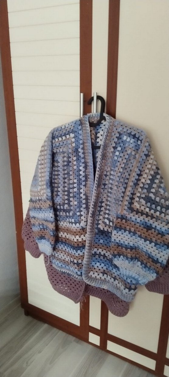 Bohem Uzun Örgü Hırka - Görsel 3