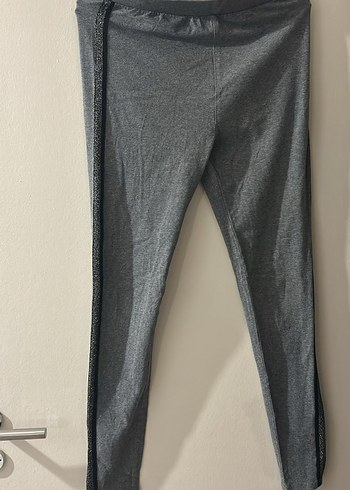 Bohem Gri Pilili Midi Kadın Kumaş Pantolon - Görsel 6