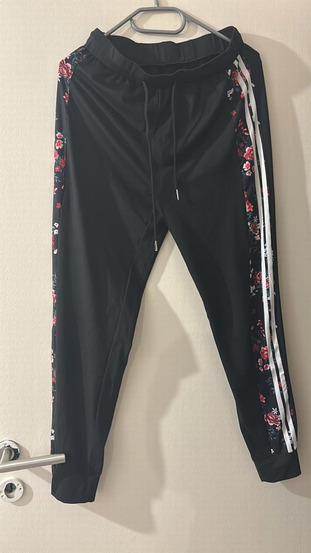 Bohem Gri Pilili Midi Kadın Kumaş Pantolon - Görsel 4