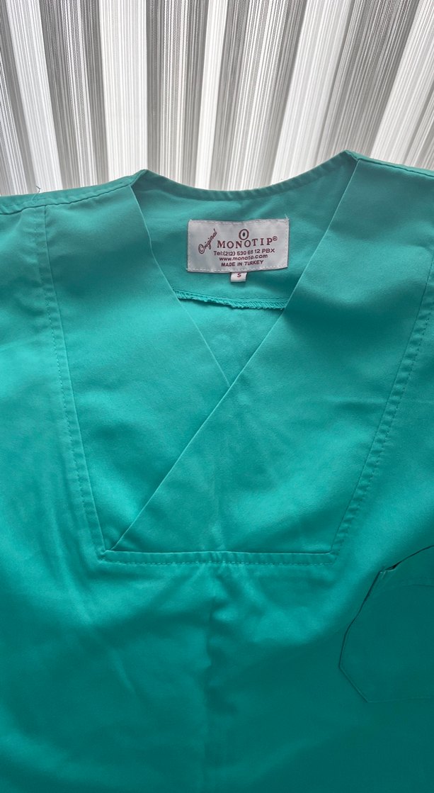 Koyu Yeşil Rahat Kesim ameliyathane , hastane forma üstü - Görsel 2