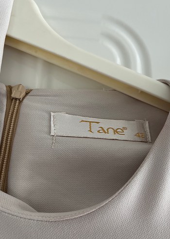 Bej Uzun Kollu Fırfırlı Bohem Elbise - Görsel 5