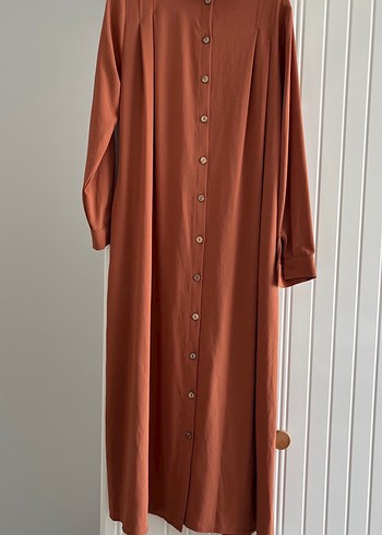 Drapeli Uzun Kollu Uzun Elbise - Görsel 3