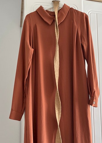 Drapeli Uzun Kollu Uzun Elbise - Görsel 2