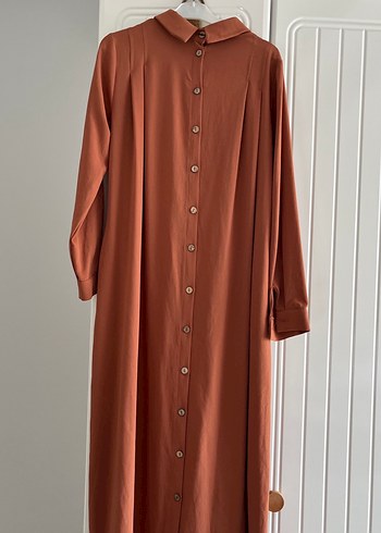 Drapeli Uzun Kollu Uzun Elbise - Görsel 4