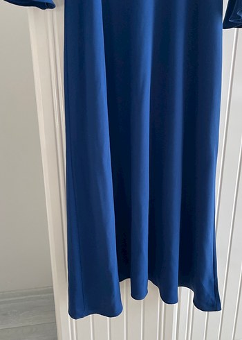 Kadın Lacivert Uzun Kollu Uzun Elbise - Görsel 7