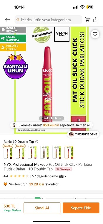 Nyx fat oıl