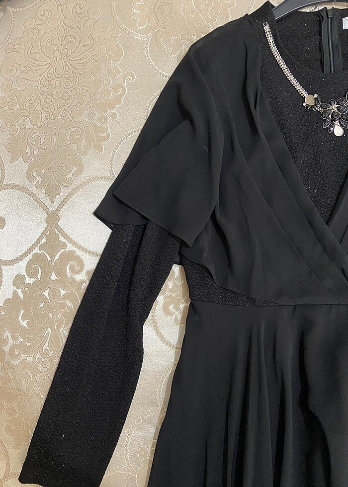 Siyah tesettür abiye - Görsel 4