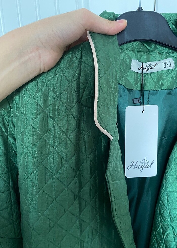 Yeşil kapitone kaban - Görsel 5