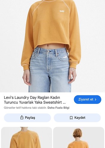 Levis Levi S Kadin Turuncu Yuvarlak Yaka Sweatshirt