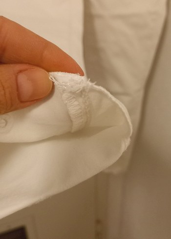 34 Beden beyaz Renk Beyaz Midi Kumaş Kadın Pantolon