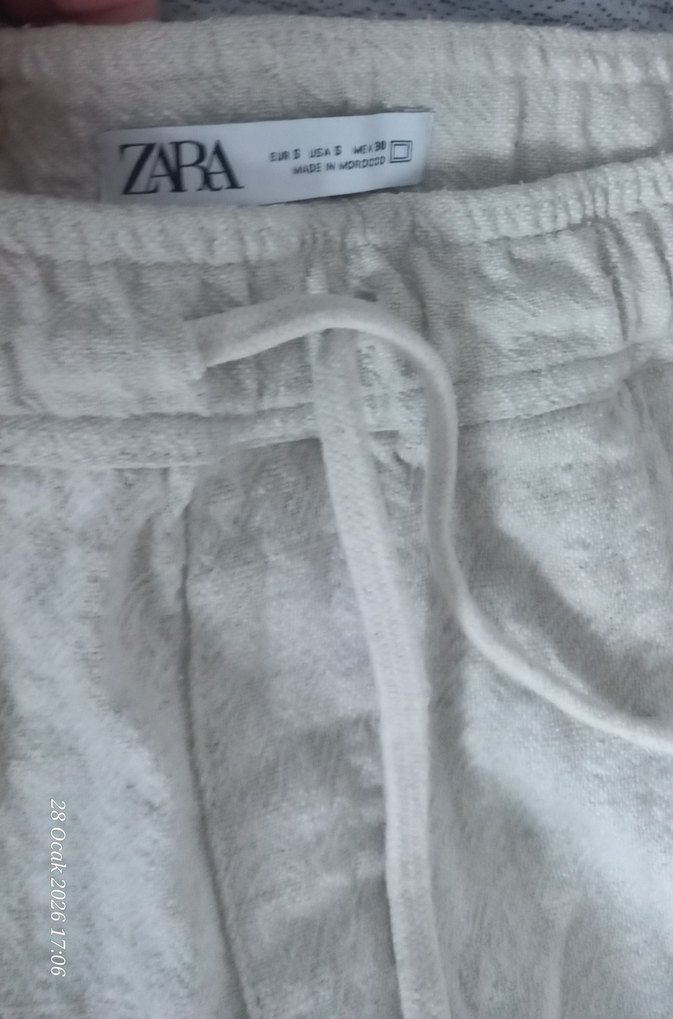 Zara Erkek Keten Rahat Pantolon - Görsel 2