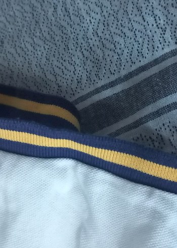 Erkek Beyaz Pamuklu Kısa Kollu Polo Tişört - Görsel 4