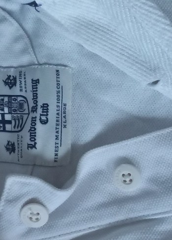 Erkek Beyaz Pamuklu Kısa Kollu Polo Tişört - Görsel 3