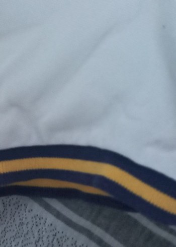 Erkek Beyaz Pamuklu Kısa Kollu Polo Tişört - Görsel 5