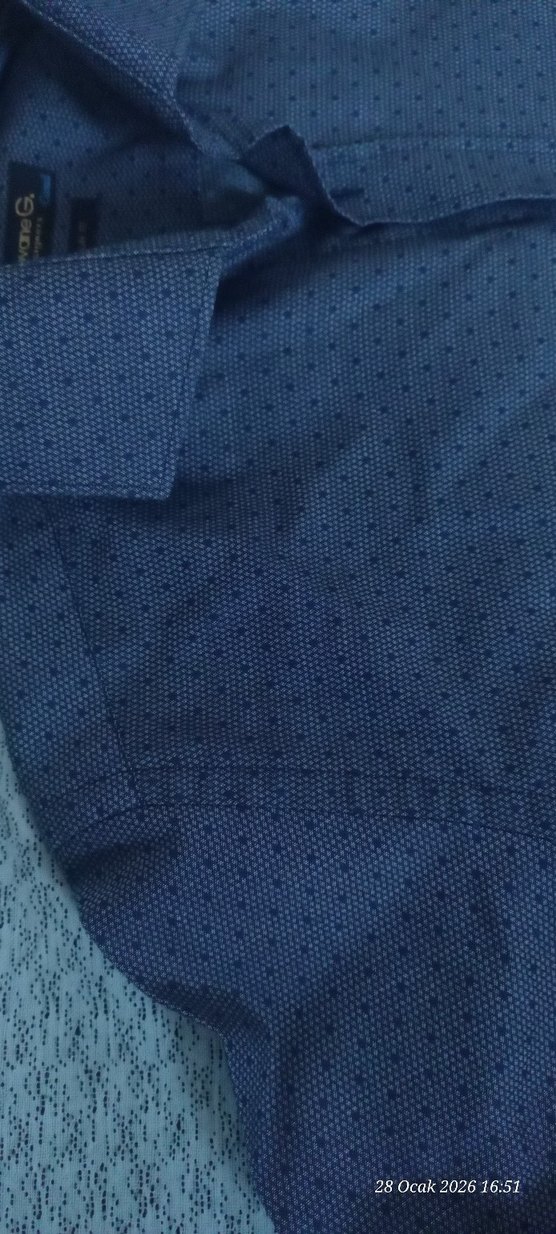 Düğmeli Uzun Kollu Erkek Kot Gömlek - Görsel 3