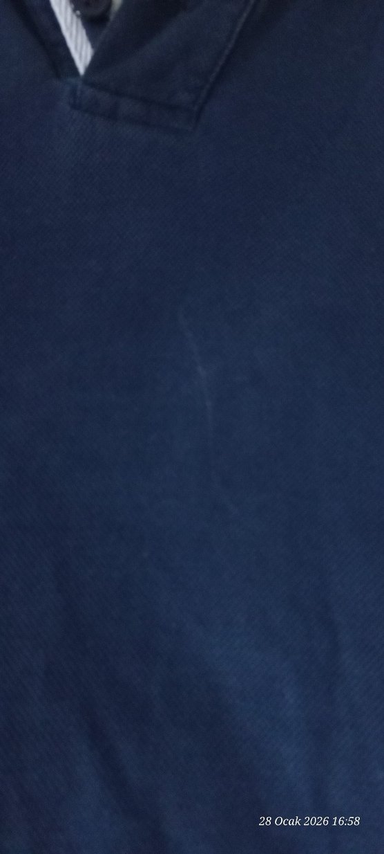 Lacivert Kısa Kollu Polo Yaka Erkek Tişört - Görsel 2