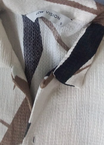 Düğmeli Geometrik Desenli Erkek Gömlek - Görsel 4