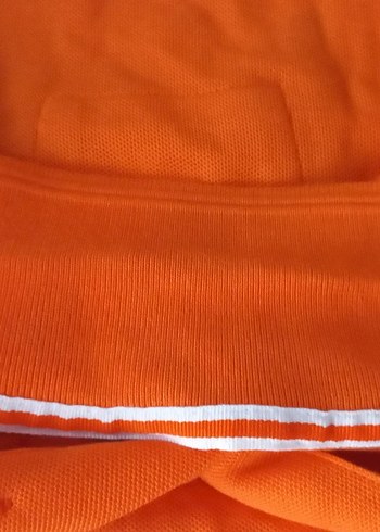 Turuncu Kısa Kollu Erkek Polo Tişört - Görsel 6
