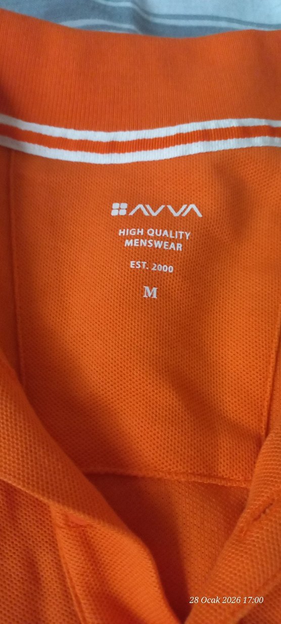 Turuncu Kısa Kollu Erkek Polo Tişört - Görsel 2