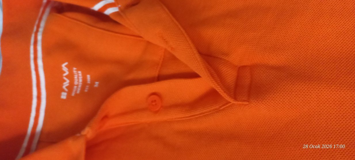 Turuncu Kısa Kollu Erkek Polo Tişört - Görsel 5
