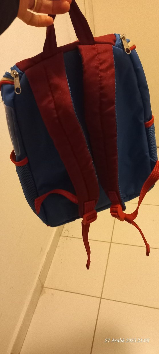 Renkli Ayıcık Desenli Çocuk Okul Çantası - Görsel 2