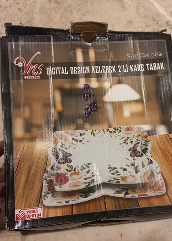 Seramik 2 boy tabak - Görsel 2