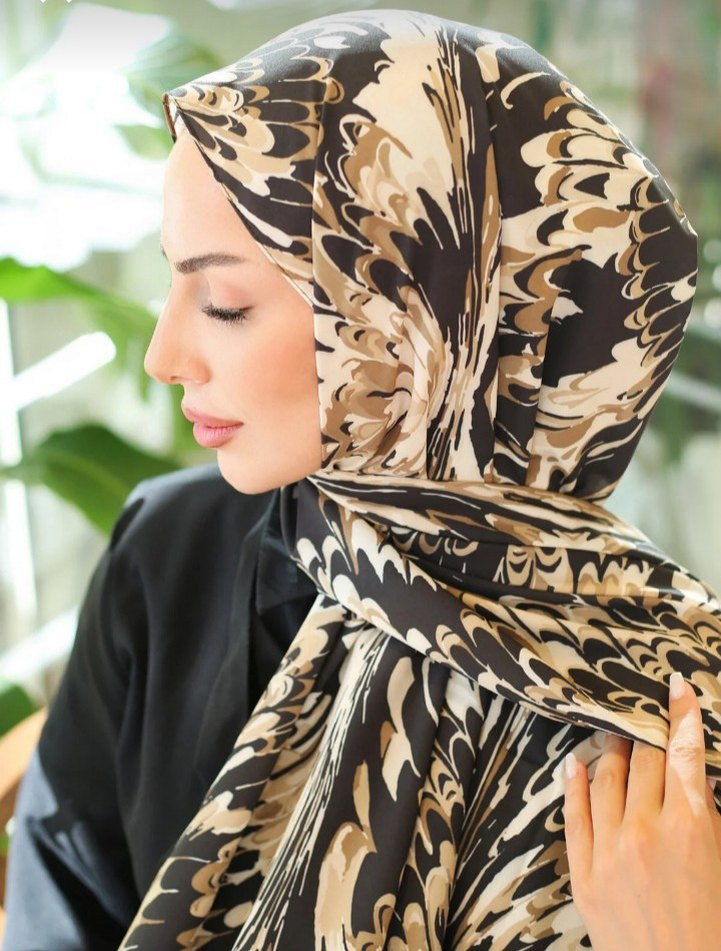 Kahverengi Bohem Kadın Şal - Görsel 2