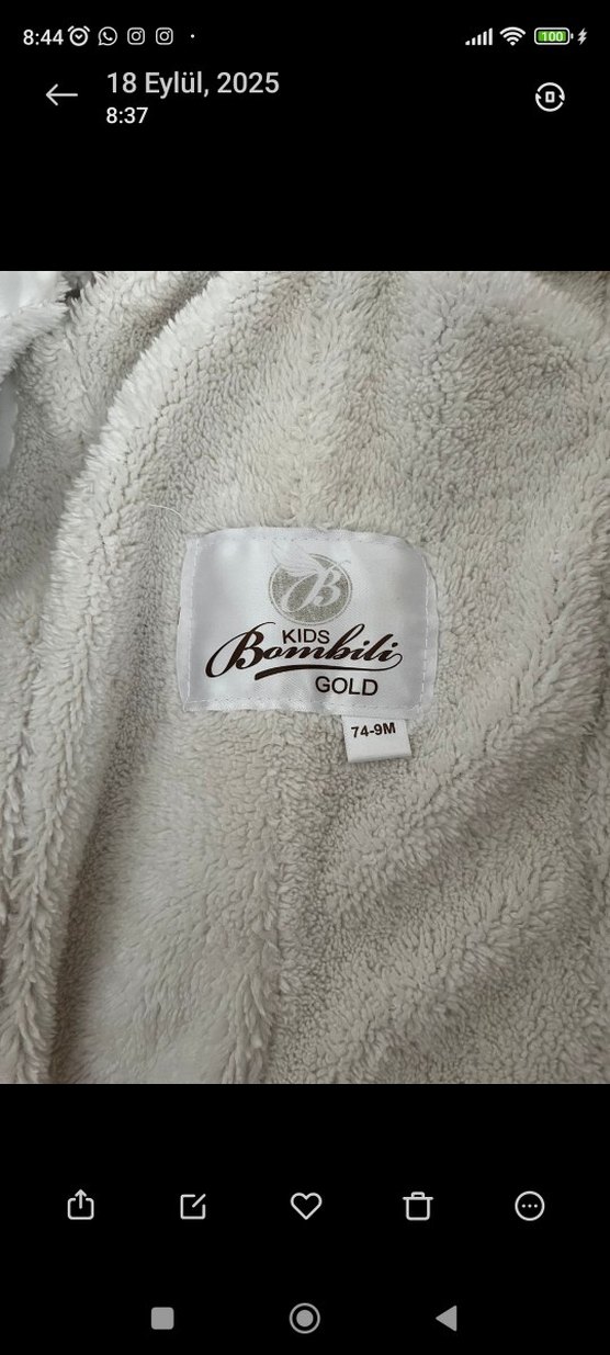 Bebek Kız Beyaz Nakışlı Düğmeli Tulumu - Görsel 3