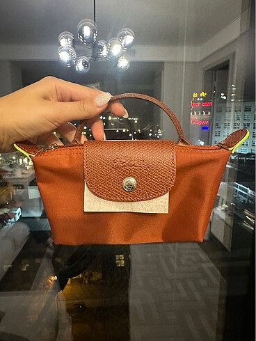  Beden turuncu Renk Longchamp Le Pliage Xs Pouch Çanta