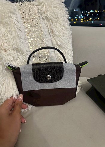 Beden Longchamp Le Pliage Xs Mocha Çanta
