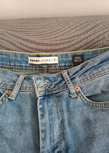 Koton mavi yırtık detay erkek Jeans koton marka